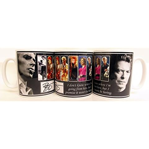 David Bowie Mug Tribute David Bowie Mug Hand Decorated in The UK Cover