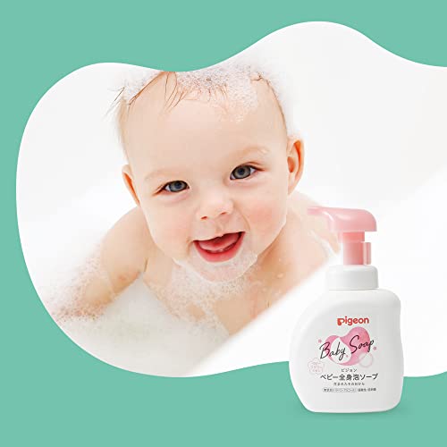 Pigeon Baby Foam Soap Floral Wash Shower Gel And Shampoo 2 In 1 Foaming Soap For Baby Skin, 0 Months And Up, 16.9 Fl. Oz (Pack Of 2) #TOP1