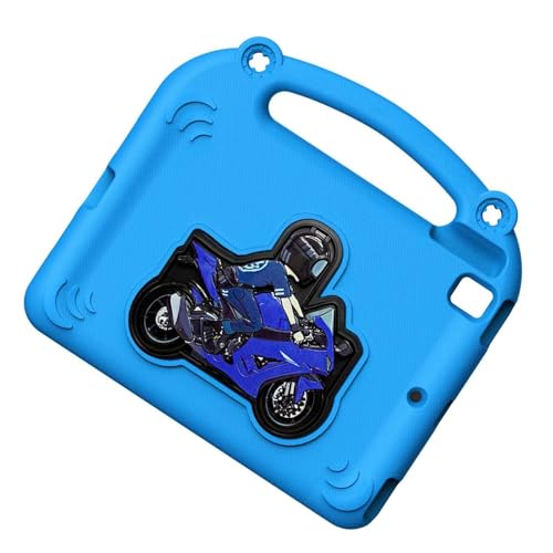 Funda para tableta infantil azul que evita roturas de pantalla