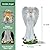 Elegondrar Solar Angels for Outside Garden, Angel Statue with Bird for Yard Lawn Patio Balcony, Memorial Gifts for Mom, Grandma, Women, 12 Inch,Resin