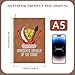 Coat of Arms of Democratic Republic of Congo Flag Emblem Leather Journal for Men Women 100 Pages A5 Ruled Notebook Lined Notepad for Drawing Writing Note Taking Travel Diary for Work School Teachers