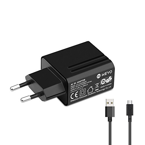 WEYO 5V 3A 15W Micro USB Cargador para Tableta Chuwi Hi10 Hi9 Hi12 Hi8 Air Hi9 Air, Acer Iconia A1/A3/B1/One 7 8 10/Tab 7 8 10/W1/W4, Lenovo Yoga Tab 3/IdeaPad Miix/IdeaTab A, VTech STORIO MAX 2.0