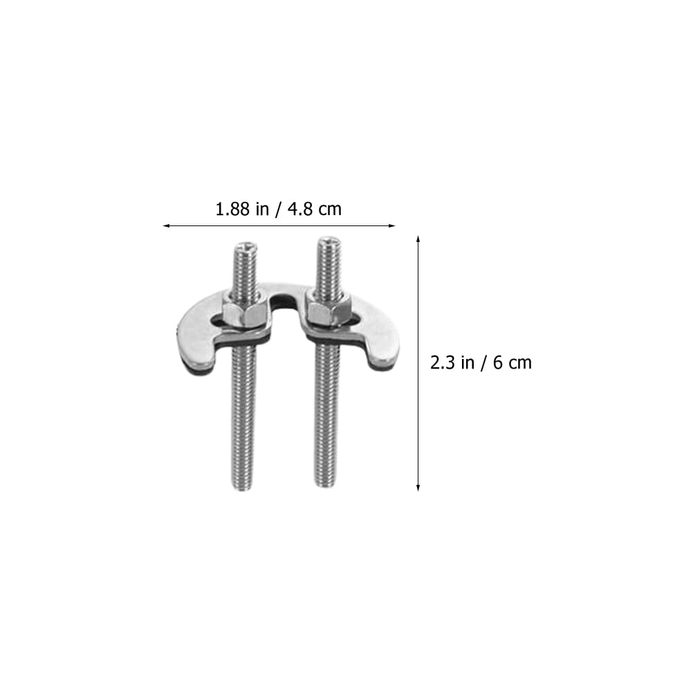 HOMSFOU Kit De Fijación De Grifo Cocina Y Baño Con Tuerca De Cobre Circlip Y Tornillos Extendidos Herramienta De Fijación Para Reparación De Grifos Fríos Y Calientes Fácil Instalación 2.36X1.88X1.37In