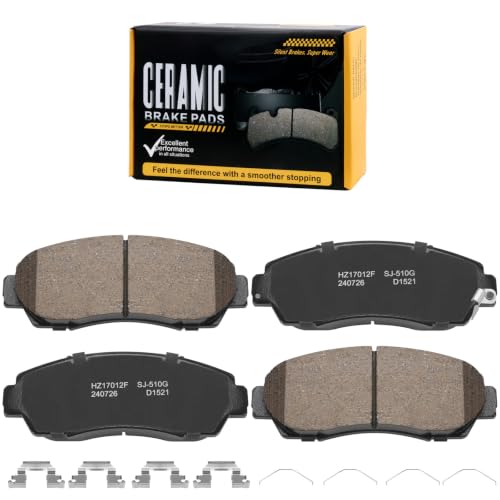 Image of D1521 Front Premium Ceramic Disc Brake Pads Fit For Honda CR-V 2020-2022 Hybrid EX /EX-L /Touring, For CR-V 2012-2016 AWD 2.4L,For Honda Crosstour 2013-2015, For Subaru Legacy 2016-2019 2.5i