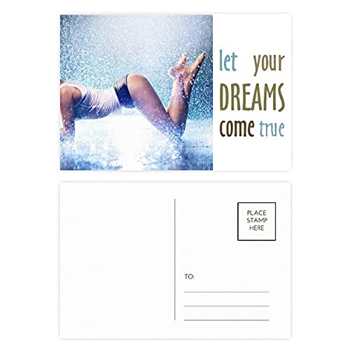 Cartes postales Dream Come True lot de 20 en forme de S pour remerciements