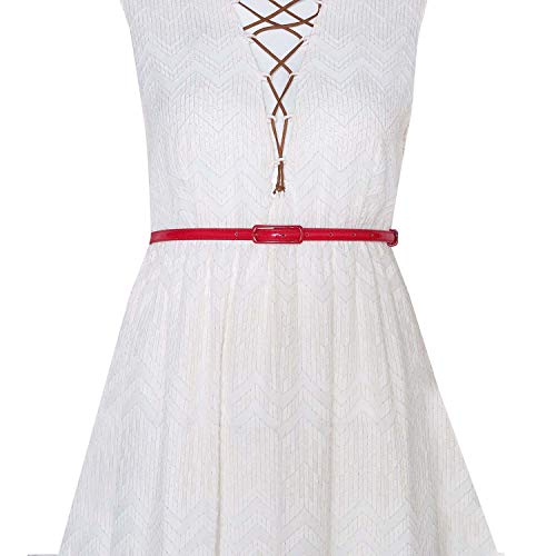 Selighting Women's Leather Belt Slim Women's Belt PU Leather for Dresses2