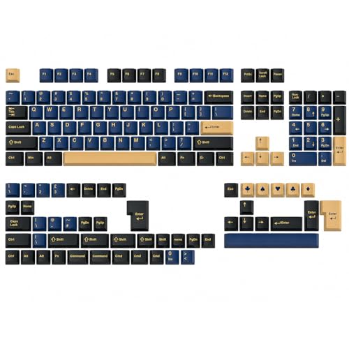 Image of Fogruaden PBT Keycaps Set, Cherry Profile Custom Keycap for Mechanical Keyboard Keycaps(Cherry lanwushi)