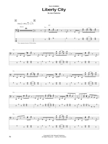 Jaco Pastorius Bass Recorded Versions transcriptions authentiques note à note en anglais - 8