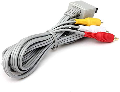 AV Cable for Wii Wii U, AV Cable Composite Retro Audio Video Standard Cord for Nintendo Wii Wii U