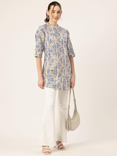 Image of Printed Mandarin Shirt - Casual & Chic (S-3XL)