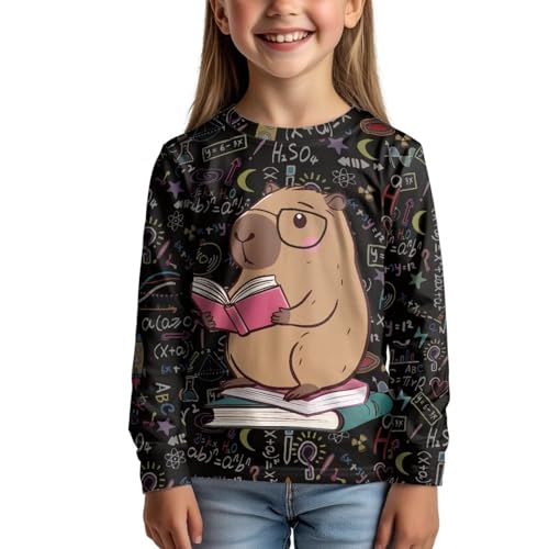 Renewold Girls Activewear T-Shirts Kids Athletic Tees Shirts Long Sleeve Crewneck T Shirts Casual Clothing 3-16 Years4