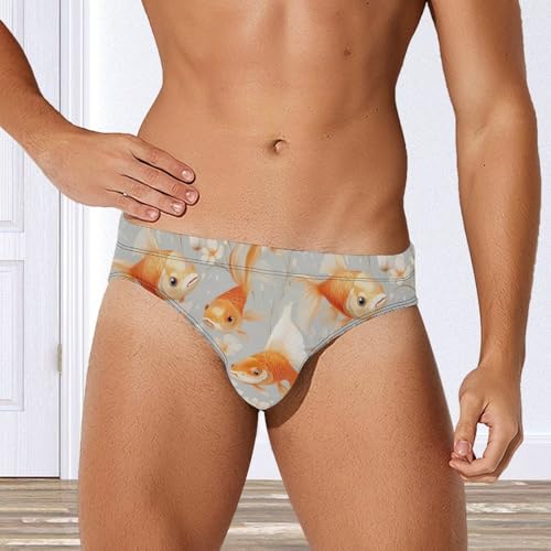 Japanese Fish with Bubble Eye Men's Swim Briefs Sexy Bikini Swimsuit Beach Shorts Underwear Low Waist4