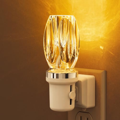 Image of L LOHAS LED Amber Night Light, Yellow Nightlight,Dimmable, Light Sensor