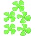 Ruilogod 5pcs Kunststoff 4 Vanes Propeller 40mm Dia Grün für DIY RC Boot Flugzeug-Spielzeug