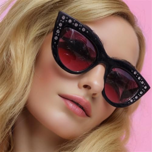 willochra Stylish Cat Eye Rhinestone Sunglasses For Women Bling Crystal Diamond Sunglasses Party Jewelry Gifts2