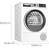 Bosch – Secadora con Bomba de Calor, Serie 6, 9 kg, AutoDry, Media Carga, Secado Rápido, Blanco, WQG245D1ES #2