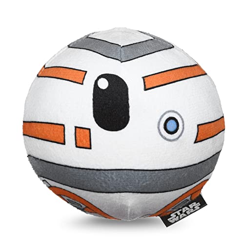 STAR WARS for Pets BB-8 Plush Squeaky Ball for Dogs| Toy for Dogs | Soft Fabric Squeaky Ball Dog Toys, Dog Chew Toys, Gifts for Fans, 4 Inch (FF19189)