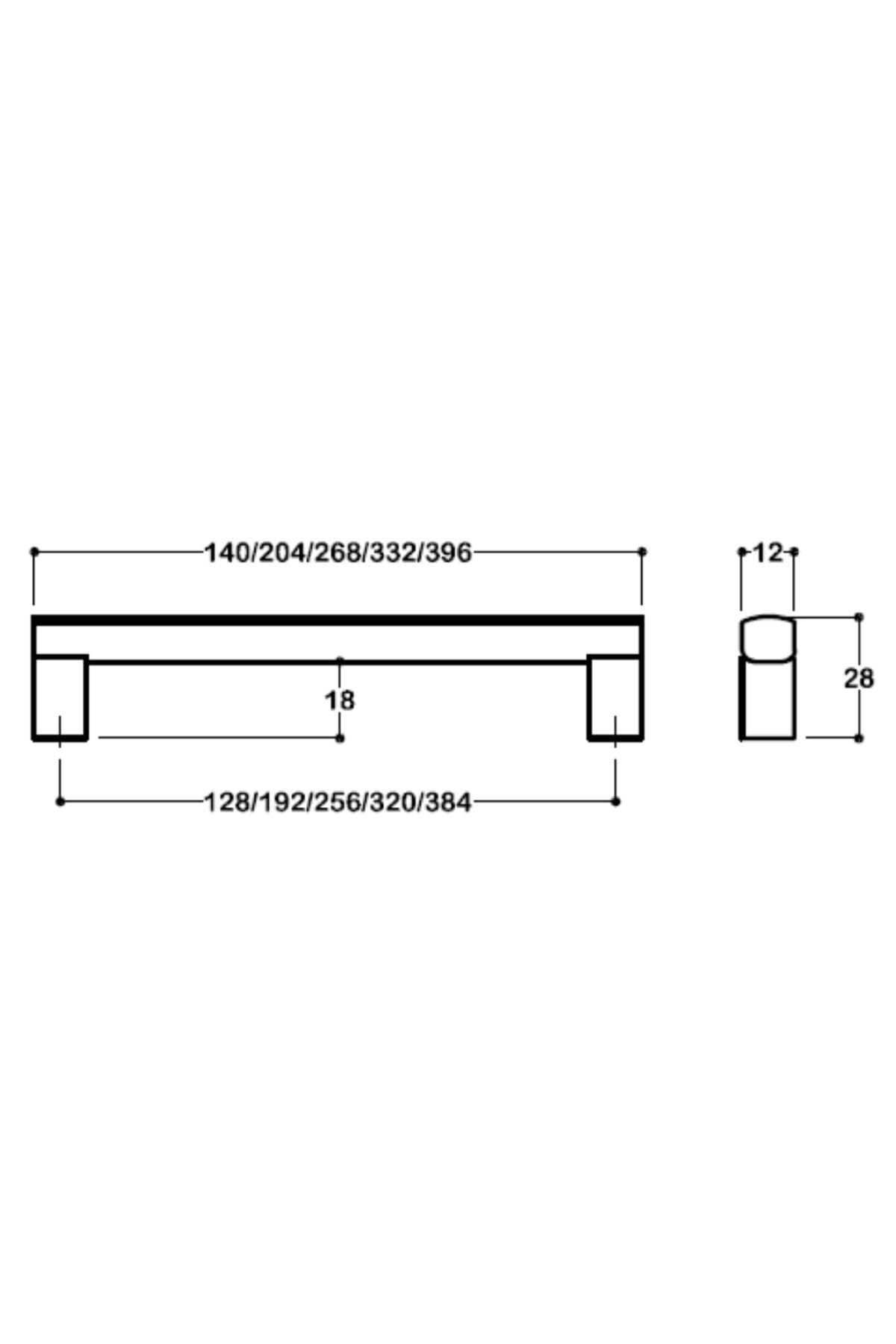 System 6201 Modern Kulp Siyah Renk 320 Mm Siyah Tek Ebat Ssy6201 0320 Al6-Al6