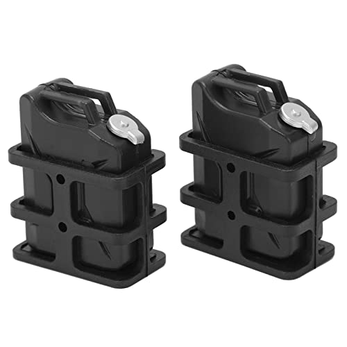 Yanmis Mini Lata de Aceite para Coche RC, Mejora de Apariencia Realista para Coche Trepador de Control Remoto 1/8 1/10, Decoración Ligera y Exquisita para SCX10 (Black)