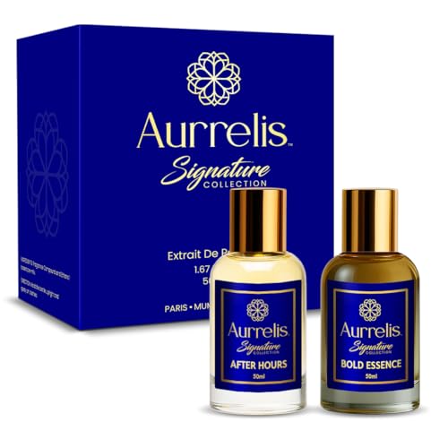 Image of Aurrelis Signature Perfume Combo Pack of 2 - After Hours & Bold Essence | 18 Hours Long Lasting | Long‑Lasting Unisex Luxury Fragrance | 50 ml Each | Extrait De Perfume Gift Set