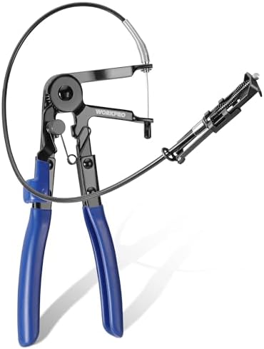WORKPRO Schlauchklemmenzange 67cm, Flexible Kabel, Langarm | Schlauchschellenzange mit langem Arm, ideal für Kraftstoff-, Öl- und Kühlerleitungen bei Fahrzeugwartungen