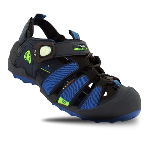 Gold Pigeon Shoes GP Toe Guard Closed Toe Sandals: 9224 Blue, Women Size 5.5-6 / Big Kid Size 4.5-5 (9224-blue-35)