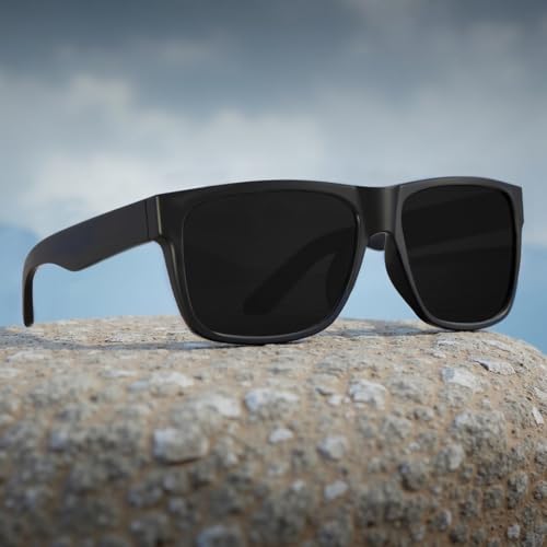 Image of WISTON XL Z87 Sunglasses for Men Women UV400 Protection Lightweight TR90 Frame Square Shades for Driving Fishing Z8246