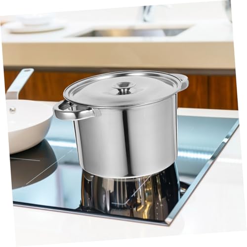 Marmite en acier inoxydable casserole couvercle cuisson polyvalente VALICLUD - 5