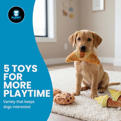5 Juguetes de Peluche para Perro Set Interactivo miniatura 7