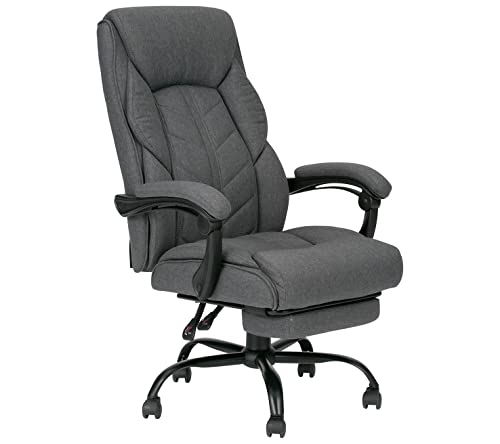 武田コーポレーションダークグレー ブラック 70×65.5×123.5 ハイバックワークチェアオットマン付き A2-HWO72BK