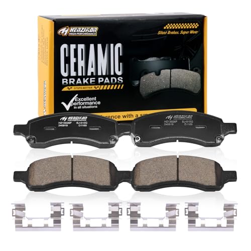 Image of Front Brake Pads Compatible with 2006-2007 Buick Rainier;Chevrolet Colorado /Trailblazer /Trailblazer EXT;GMC Canyon /Envoy /Envoy XL;2006-2008 Isuzu Ascender;2006-2009 Saab 9-7x(D1169)