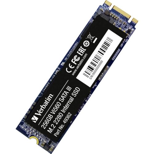 Verbatim Vi560 S3 M.2 SSD-Laufwerk 256GB - Interne Solid State Drive - 3D NAND-Technologie - blau