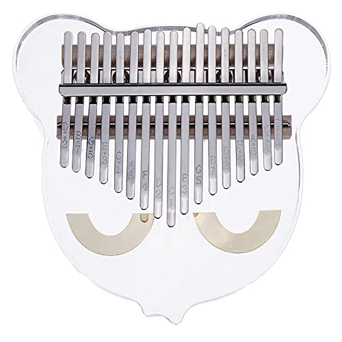 Piano à pouce 17 touches cristal acrylique Kalimba transparent Instrument de musique Cadeau pour enfants débutants - Les Beatles, Paul McCartney, John Lennon, RIngo Starr, George Harrison Piano à pouce 17 touches cristal acrylique Kalimba transparent Instrument de musique Cadeau pour enfants débutants
