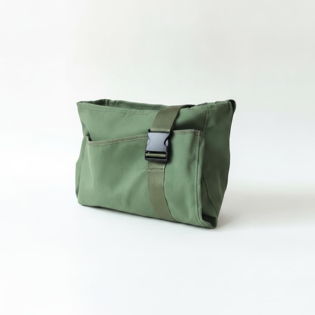 Fruit Picking Bag with Steel Ring for Orchard Harvesting, Thickened Canvas Garden Tool-image-13