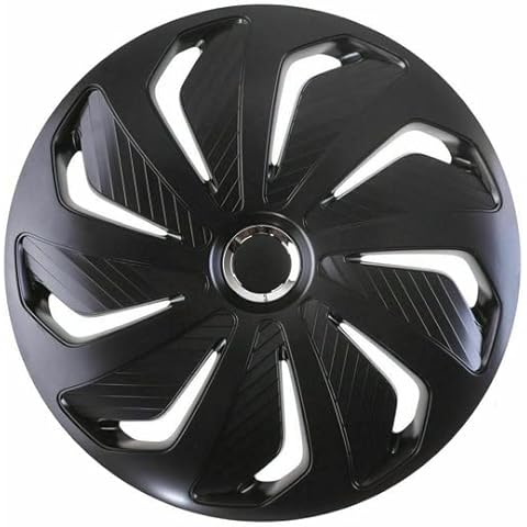 Shield Autocare © Car Wheel Trims 15" Hub Caps Plastic Covers Set of 4 Wind Black Wheel Trims_340 Cover