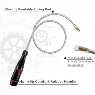 60CM Calamita Telescopica Sollevatore, Asta Calamita Flessibile, Raccolta Magnetico, Strumento di Pickup Magnetico per Raccolta di Piccole Pezzi, Bulloni, Oggetti Metallici, Ricambi Auto