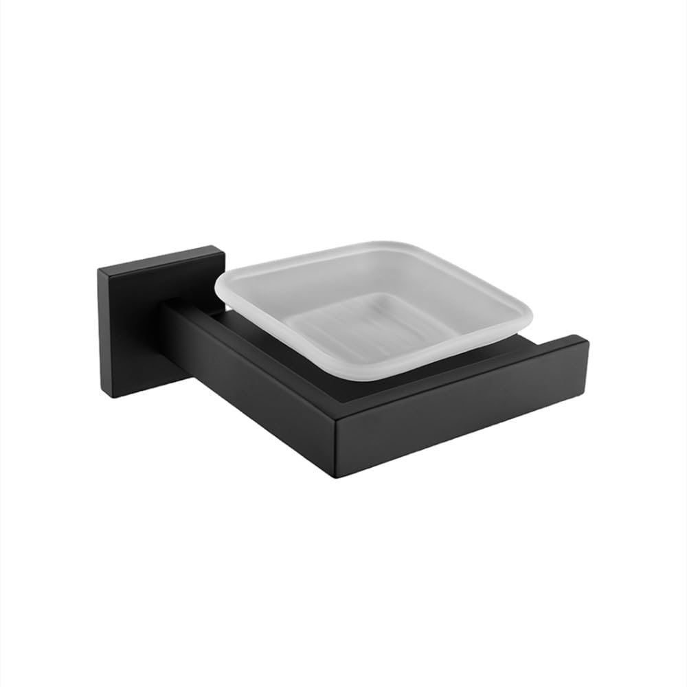 Porte-serviettes mural noir mat avec étagère et porte-rouleau pour rangement WC