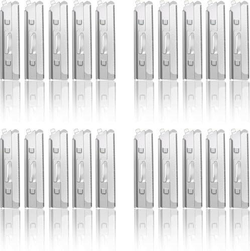 Set of 20 Replacement Blades for Jungle Culture Dermaplaning Razors - Facial Razor Refills for Eyebrow Shaping Precision Exfoliation & Hair Removal for Radiant Smooth Skin