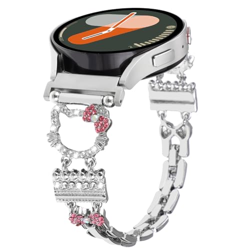 Correa metálica decorativa compatible Galaxy Watch 20mm miniatura 1