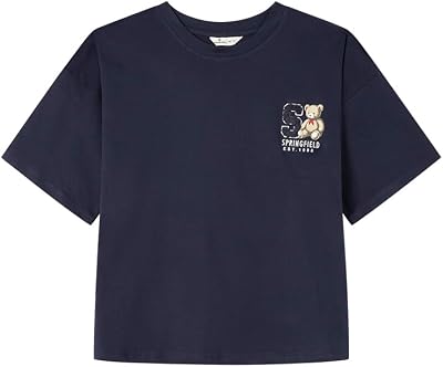 Springfield Short Sleeve Graphic T-Shirt Camiseta De Manga Corta Mujer (Pack de 1)