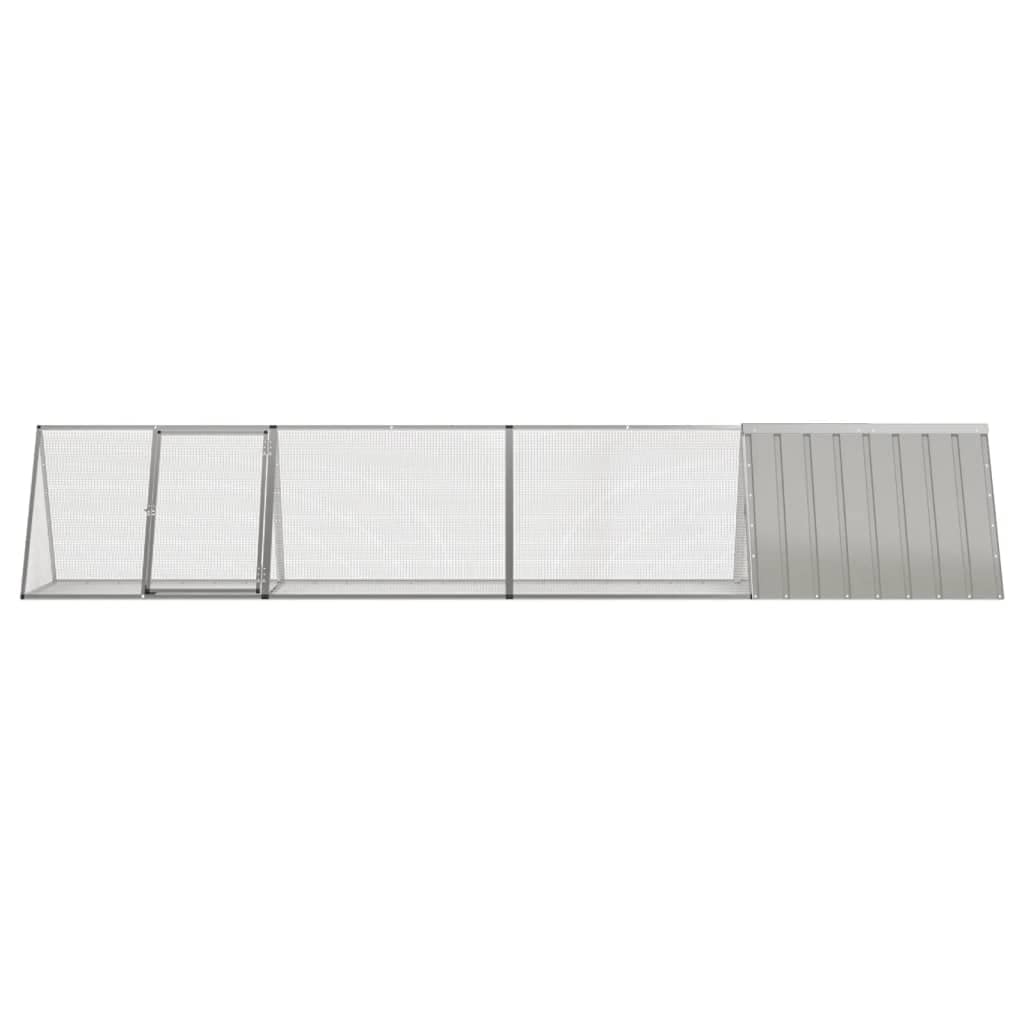 Klatka dla Królika Szara, Stal, 403,5 x 80,5 x 71 cm