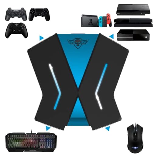 SPIRIT OF GAMER - Adaptador Teclado y Ratón - Compatible Con Mandos De PS4/PS3/SWITCH/XBOX - Convertidor de Consolas De Videojuegos - Juega Con Teclado Y Ratón Con El CROSSGAME ONE
