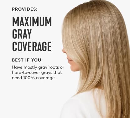 Image of Madison Reed Radiant Hair Color Kit - 9.5NNA Medium Neutral Blonde (Bellagio Blonde), Permanent Hair Dye for Resistant Grays, 100% Gray Coverage | PPD-Free & Ammonia-Free, 1 Pack