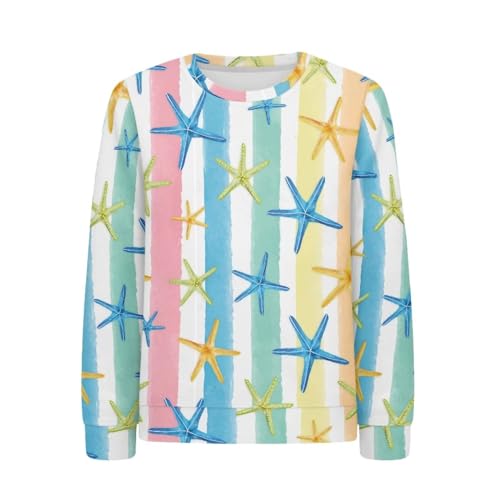 Modysero Casual Spring Fall Kids Hoodies Loose Fit Long Sleeve Graphic Pullover Sweatshirt for Boys Girls