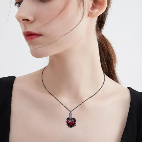 Rose Urn Necklace Ashes 925 Sterling Silver Cremation Pendant Memorial Ashes Rose Pendant Jewelry Gift for Women Men2