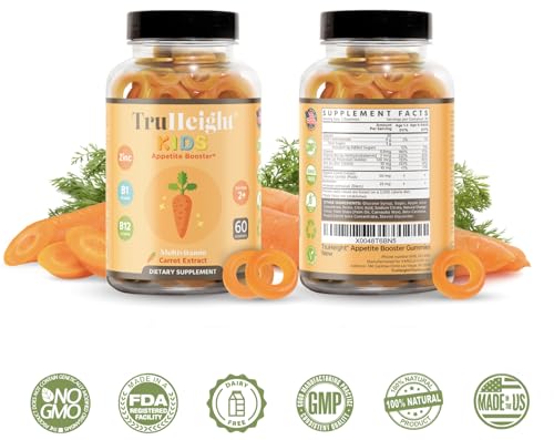 Truheight Kids Appetite Booster Gummies (Ages 2+) All Natural Toddler, Kids & Teens Appetite Stimulant To Eat More - Weight Gain Vitamins thumb #1