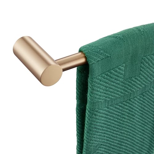KOKOSIRI Bath Towel Bar 20-Inch Hand Towel Holder Single Rail for Lavatory and Bathroom Wall Mounted Champagne Bronze Stainless Steel B4007CPG-L20