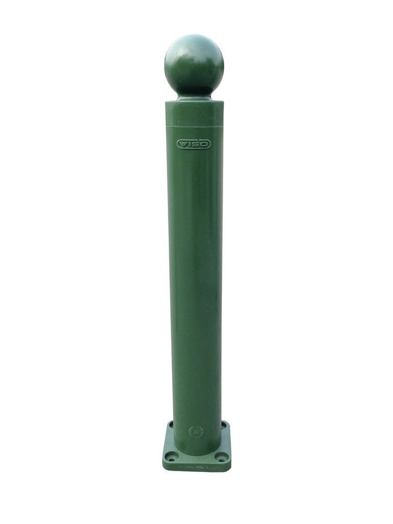 Viso TPU800RV - Señal de seguridad (tamaño: 100 mm Dia x 800 mm H), color: verde
