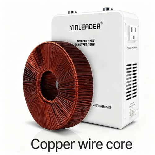 Image of Yinleader 3000W Convert 120V to 100V Step Down Voltage Transformer | Perfect for Japanese High-Power Devices in US(White)