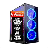 PC Gamer AMD Ryzen 5 5600GT 32GB DDR4 SSD 1TB Fonte 500w Strong Tech